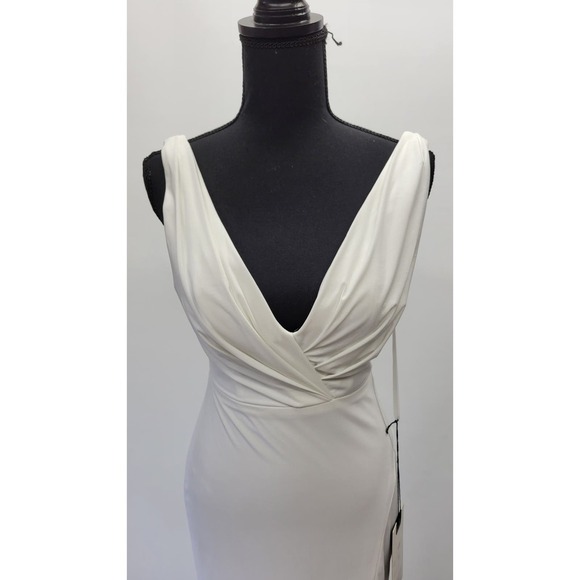 Mac Duggal SLEEVELESS V NECK JERSEY GOWN Size 0 - Picture 10 of 14